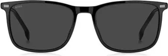 BOSS 56mm Sunglasses in Black/grey at Nordstrom
