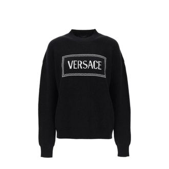 Versace Black Wool Womens Sweatshirt