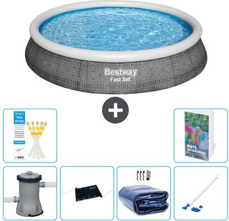 Bestway Piscina Bestway Fast Set Redonda - 396x84 Cm - 7-piezas S252