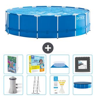 Intex Piscina Con Estructura Redonda - 457x122 Cm - 9-piezas S607