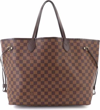 Louis Vuitton Cerise Damier Canvas Ebene Faux Leather Handbag Tote Bag (Pre-Owned)