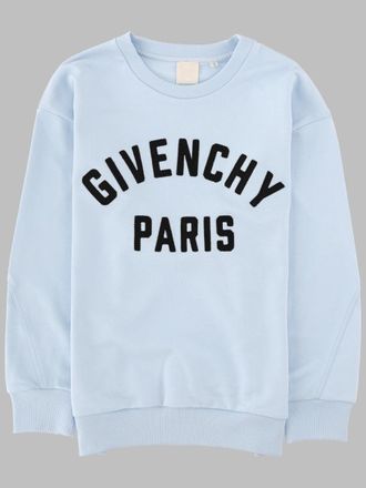 Givenchy Logo-Embroidered Cotton Sweatshirt - Blue