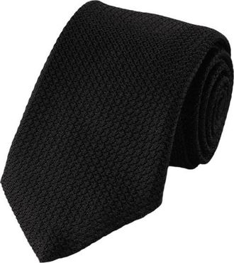 CHARLES TYRWHITT Grenadine Italian Tie in Black at Nordstrom