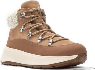 FitFlop F Mode Teddy Collar Booties in Desert Tan at Nordstrom, Size 6.5