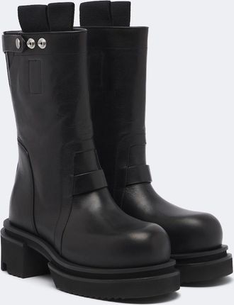 Rick Owens Botas de media ca&ntilde;a de piel