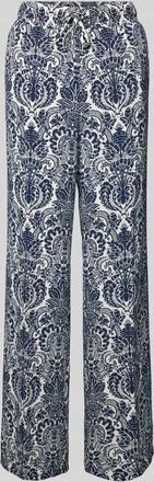 Cambio Cambio Wide Leg Stoffhose mit Tunnelzug Modell AVRIL in Marine, Gr&ouml;&szlig;e 32