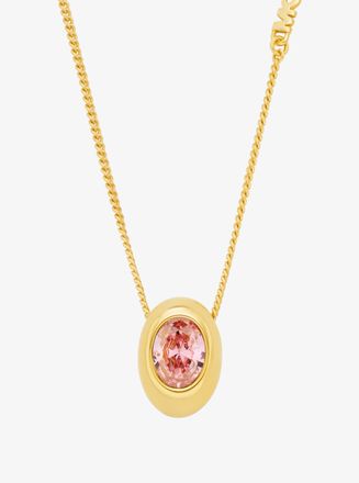 Michael Kors Oval Stone Pendant Necklace