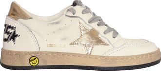 Golden Goose Sneakers Golden Goose Ballstar Nappa Tomaia Laminata Stella E Tallone Bianco/Oro