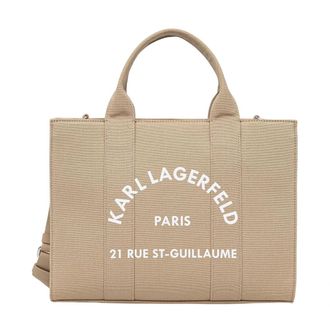 Karl Lagerfeld Tassen, Dames, Bruin, ONE Size, Katoen, K/Rsg Tote