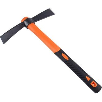OEM Pico De Doble Cabeza De 38,5 Cm: Azuela Y Hacha Forjadas, Mango Ergon&oacute;mico Antideslizante Para Jardiner&iacute;a, Caza Y Paisajismo