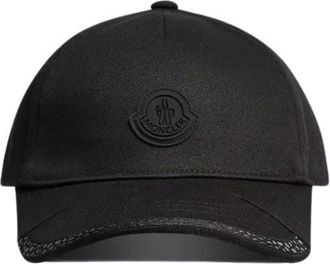 Moncler Caps, female, Black, Size: ONE SIZE E24 Cap for Stylish Outfits