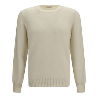PIACENZA 1733 Piacenza 1733 - Cashmere Crewneck Sweater - Heren - Truien - Beige - Maat: L Kasjmier