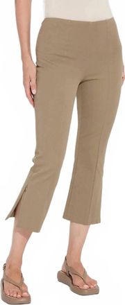 Lyss&eacute; Leighton Flare Cropped Pants In Olive Leaf