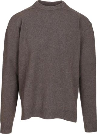 Rick Owens Trui met ronde hals - Heren - Cashmere truien - Beige - L - Wol - Truien & Vesten