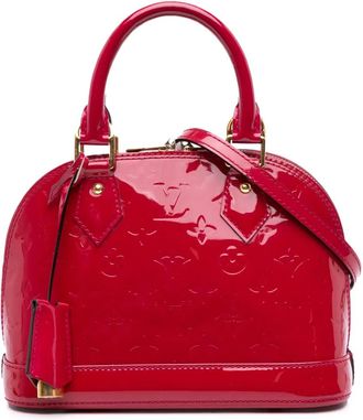 Louis Vuitton Borsa a tracolla Alma BB in pelle Vernis con monogramma 2013 - Rosso