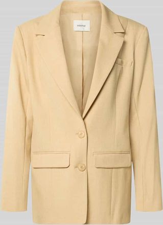 Gestuz Regular Fit Blazer mit Viskose-Anteil Modell stacy in Pastell Gelb Melange, Gr&ouml;&szlig;e 38