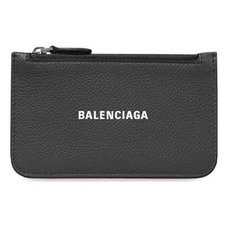 Balenciaga (WMNS) Balenciaga Cash Large Long Coin And Card Holder Black 6371301IZI31090