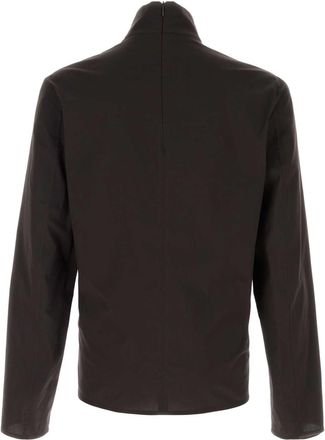 Gucci Mens Shirt Brown Cotton Elastane