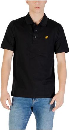 Lyle & Scott Elegante Polo Shirt met Korte Mouwen - Heren - Polos - Zwart - XL - Katoen - Tops