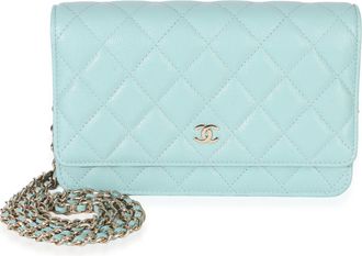 Chanel Quilted Caviar Classic Wallet On Chain