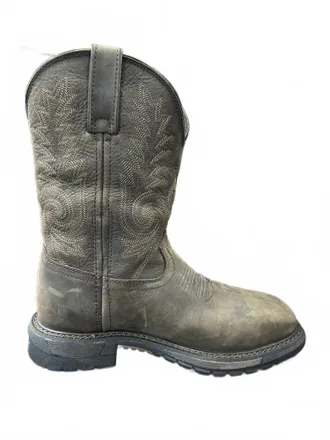 Rocky Mens Ride Flx Steel Toe Waterproof Western Boot In Black