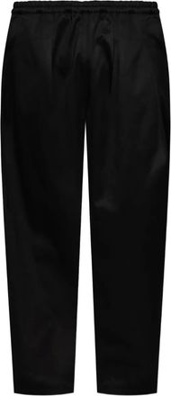 Maison Margiela Pantaloni con coulisse e dettagli plissettati - Nero
