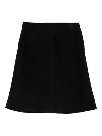 Toteme suede mini skirt - Black