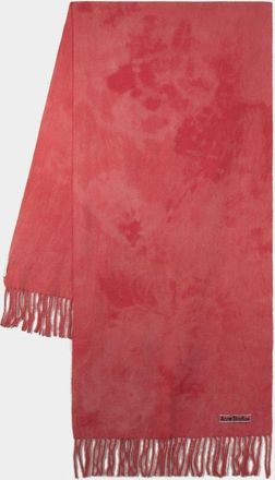 Acne Studios Womens Canada Tie Dye Scarf - Light Pink Wool - One Size