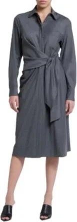 Antonelli Geweven jurk in grijs - Dames - Casual kleedjes - Grijs - M - Kleedjes