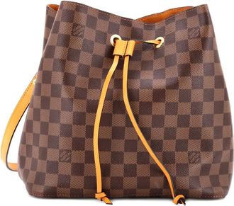 Louis Vuitton NeoNoe Handbag Damier with Leather MM bucket bag - Brown