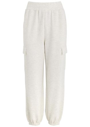 Varley The Cargo Pant Stretch-jersey Sweatpants - Ivory - S (UK8-10 / S)