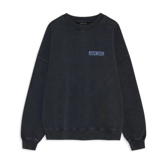 Anine Bing Miles Sweatshirt Palms - Dames - Sweatshirts - Zwart - XS - Hoodies & sweatvesten