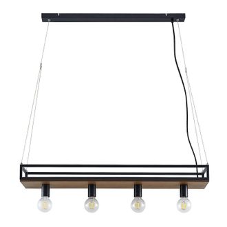 Lindby L&aacute;mpara Colgante kirista En Negro De Metal - Lindby