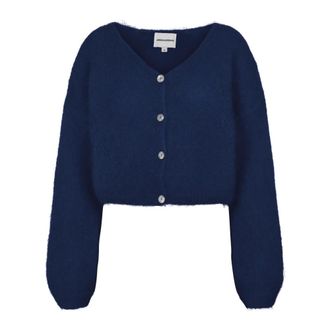 Americandreams Americandreams, Truien & Vesten, Dames, Blauw, L, Wol, Cornelia Cropped Cardigan