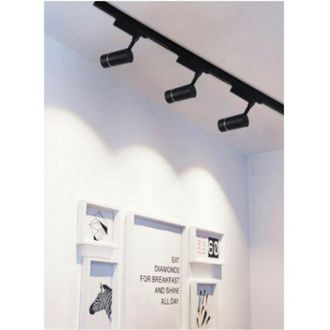 Trade Shop Trade Shop - Proyector De Carril Luz 30w Led Cob Luz 6500k 3000k 4000k Negro Foco F30w-07h