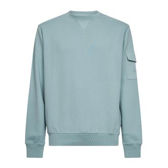 MC2 Saint Barth Sweatshirts, male, Green, Size: XL Ribbed Crewneck Sweatshirt