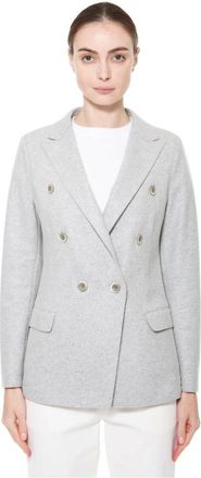 Eleventy Dames, Jassen, Grijs, Maat: XS Wol