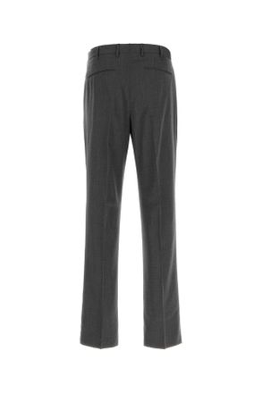 Pantaloni Torino Mens Dark Grey Stretch Wool Pant Antracite Pantaloni Trousers