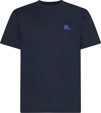 Burberry Micro Knight Logo T-shirt - Heren - T-shirts - Blauw - S - Katoen - Tops
