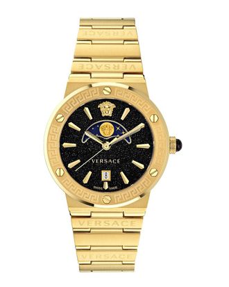 Versace Womens Greca Logo Moonphase Watch