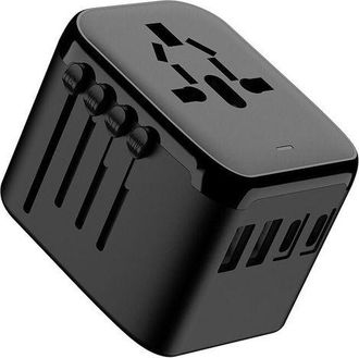 OEM Adaptador De Viaje Universal Mundial Con Pd20w, 2 Puertos Usb, 2 Puertos Usb-c Y 1 Toma De Ca, Adaptador De Enchufe Internacional, Para Alemania, Ee. 