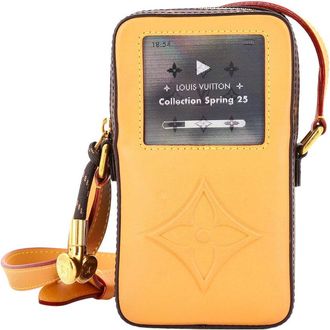 Louis Vuitton Brown Monogram Canvas & Leather Music Player Wearable Wallet (Authentic Pre-Loved)