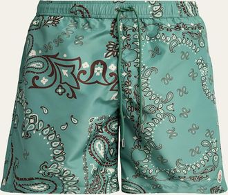 Moncler Mens Printed Swim Shorts