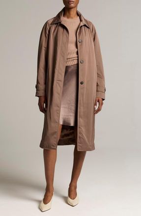 Vince Technical Car Coat in Taupe Haze at Nordstrom, Size Medium