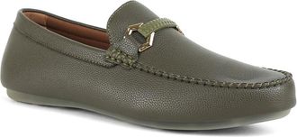 Unze Mens RAQAL Comfy Moccasin Shoes UK Size 6-12 Green