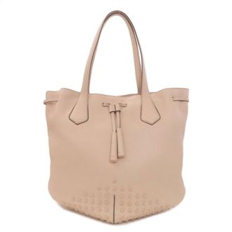 Tod's Pink Leather Tote Bag (Pre-Owned)
