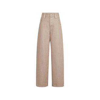Brunello Cucinelli Dames, Jeans, Beige, Maat: XS Katoen
