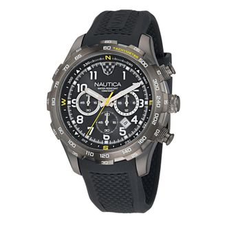 Nautica Nst Chronograph Watch With Silicone Strap