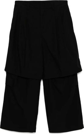 Juun.J Pantaloni con inserti removibili - Nero