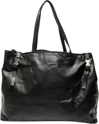 Prada Pre-owned Tote Bags, female, Black, Size: ONE SIZE Pre-owned Vintage Tote Bag
